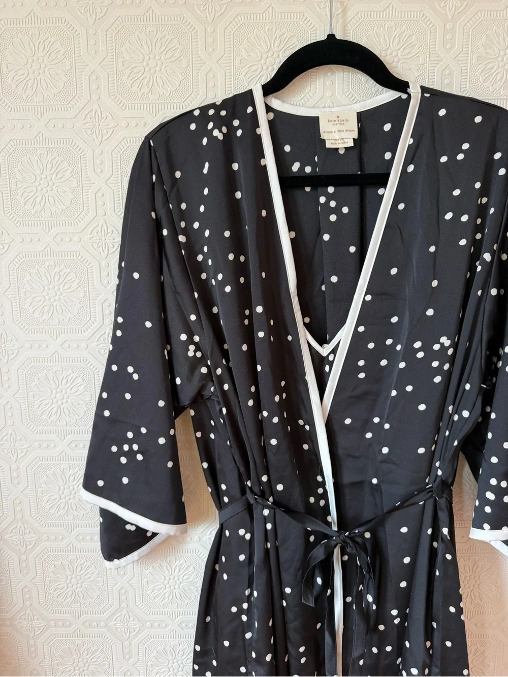 Kate Spade New York polka dot bathrobe & romper Size XL
